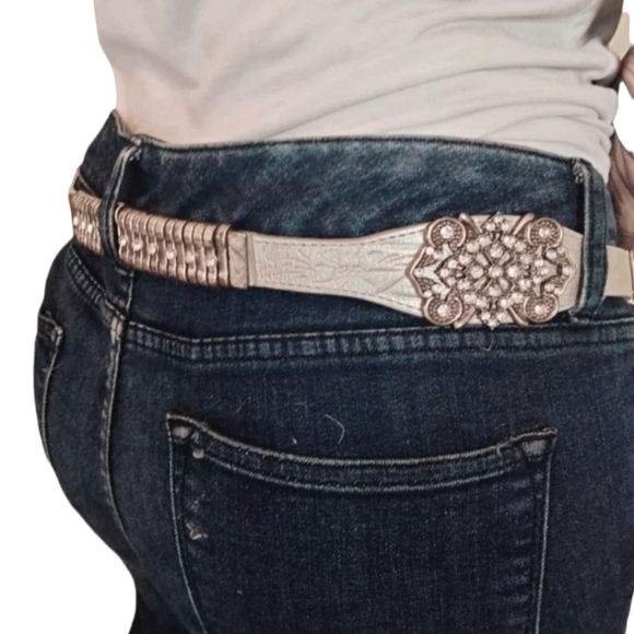 Women's Chico's silver belt / Size M - Picture 1 of 8